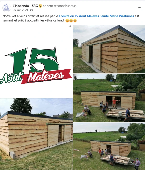 Construction d'un Abri à vélo pour l'hacienda