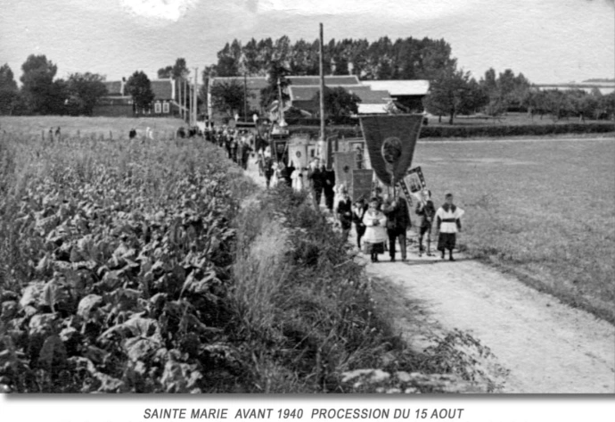 Procession à sainte Marie avant 1940