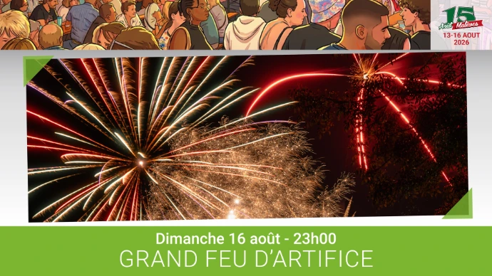 Feu Artifice Maleves 15 aout